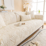 Slipcover KAS™ Embossed Leaf Cotton Quilted Sofa Cover Non-Slip Couch Protector with Thick Padding