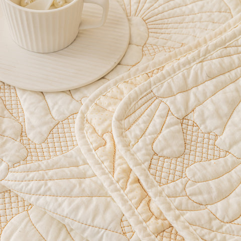 Slipcover KAS™ Embossed Leaf Cotton Quilted Sofa Cover Non-Slip Couch Protector with Thick Padding