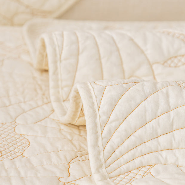Slipcover KAS™ Embossed Leaf Cotton Quilted Sofa Cover Non-Slip Couch Protector with Thick Padding