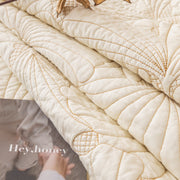 Slipcover KAS™ Embossed Leaf Cotton Quilted Sofa Cover Non-Slip Couch Protector with Thick Padding