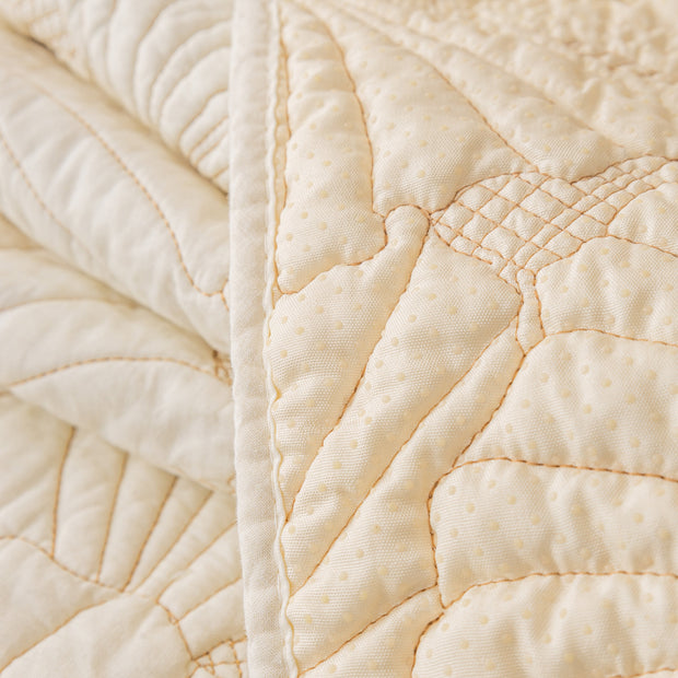 Slipcover KAS™ Embossed Leaf Cotton Quilted Sofa Cover Non-Slip Couch Protector with Thick Padding