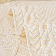 Slipcover KAS™ Geometric Textured Cotton Quilted Sofa Cover, Non-Slip Washable Couch Protector