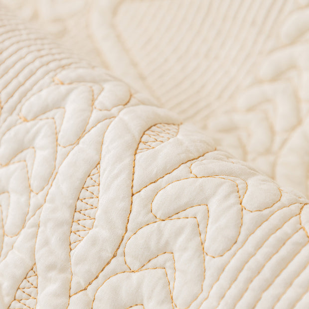 Slipcover KAS™ Geometric Textured Cotton Quilted Sofa Cover, Non-Slip Washable Couch Protector