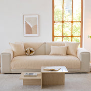 Slipcover KAS™ Leaf Vein Textured Cotton Quilted Sofa Slipcover, Non-Slip Modular Couch Covers