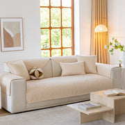 Slipcover KAS™ Leaf Vein Textured Cotton Quilted Sofa Slipcover, Non-Slip Modular Couch Covers