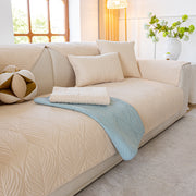 Slipcover KAS™ Leaf Vein Textured Cotton Quilted Sofa Slipcover, Non-Slip Modular Couch Covers