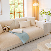 Slipcover KAS™ Leaf Vein Textured Cotton Quilted Sofa Slipcover, Non-Slip Modular Couch Covers