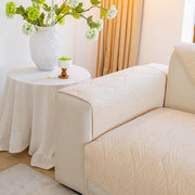 Slipcover KAS™ Leaf Vein Textured Cotton Quilted Sofa Slipcover, Non-Slip Modular Couch Covers