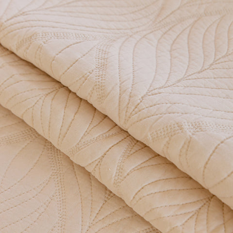 Slipcover KAS™ Leaf Vein Textured Cotton Quilted Sofa Slipcover, Non-Slip Modular Couch Covers