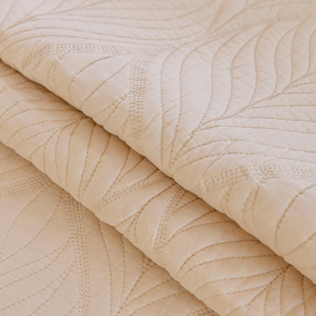 Slipcover KAS™ Leaf Vein Textured Cotton Quilted Sofa Slipcover, Non-Slip Modular Couch Covers