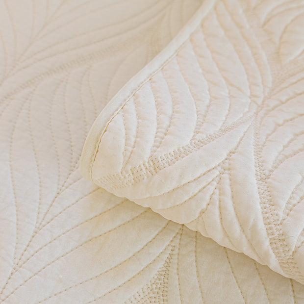 Slipcover KAS™ Leaf Vein Textured Cotton Quilted Sofa Slipcover, Non-Slip Modular Couch Covers