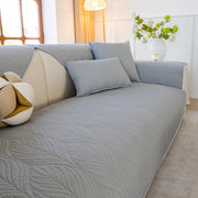 Slipcover KAS™ Leaf Vein Textured Cotton Quilted Sofa Slipcover, Non-Slip Modular Couch Covers