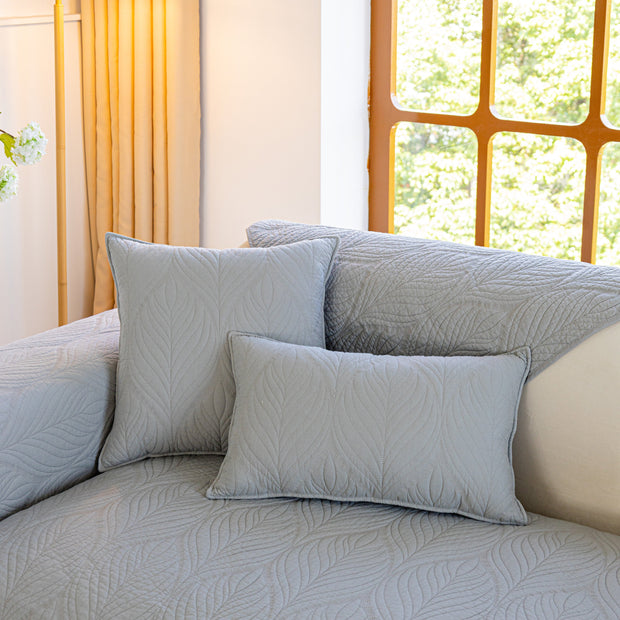 Slipcover KAS™ Leaf Vein Textured Cotton Quilted Sofa Slipcover, Non-Slip Modular Couch Covers