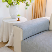 Slipcover KAS™ Leaf Vein Textured Cotton Quilted Sofa Slipcover, Non-Slip Modular Couch Covers