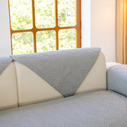 Slipcover KAS™ Leaf Vein Textured Cotton Quilted Sofa Slipcover, Non-Slip Modular Couch Covers
