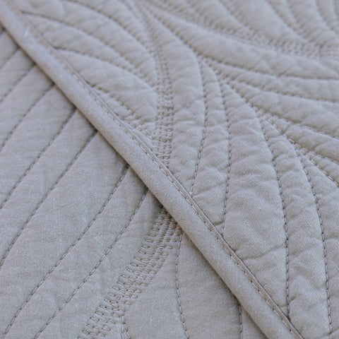 Slipcover KAS™ Leaf Vein Textured Cotton Quilted Sofa Slipcover, Non-Slip Modular Couch Covers