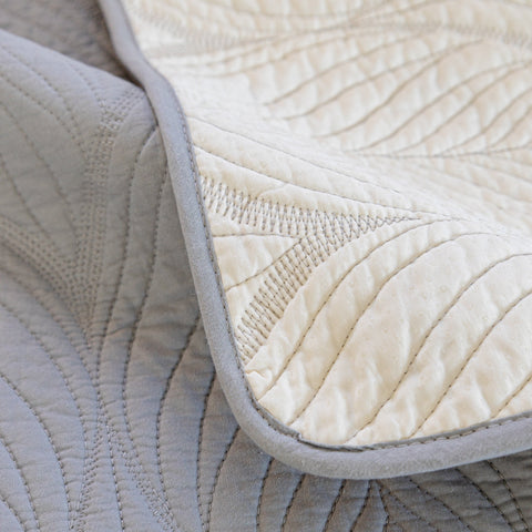 Slipcover KAS™ Leaf Vein Textured Cotton Quilted Sofa Slipcover, Non-Slip Modular Couch Covers