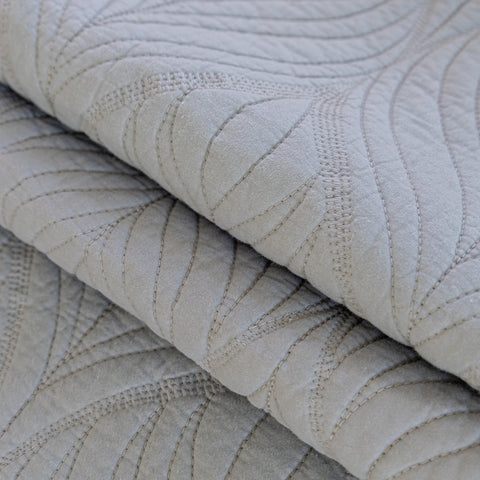 Slipcover KAS™ Leaf Vein Textured Cotton Quilted Sofa Slipcover, Non-Slip Modular Couch Covers