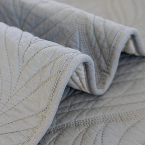 Slipcover KAS™ Leaf Vein Textured Cotton Quilted Sofa Slipcover, Non-Slip Modular Couch Covers