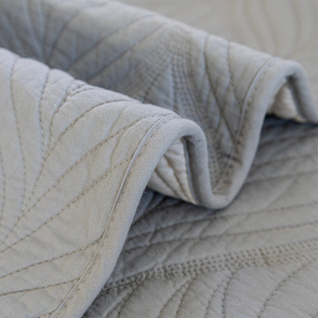 Slipcover KAS™ Leaf Vein Textured Cotton Quilted Sofa Slipcover, Non-Slip Modular Couch Covers