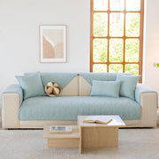 Slipcover KAS™ Leaf Vein Textured Cotton Quilted Sofa Slipcover, Non-Slip Modular Couch Covers