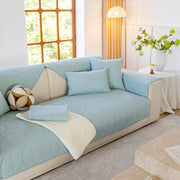 Slipcover KAS™ Leaf Vein Textured Cotton Quilted Sofa Slipcover, Non-Slip Modular Couch Covers