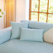 Slipcover KAS™ Leaf Vein Textured Cotton Quilted Sofa Slipcover, Non-Slip Modular Couch Covers