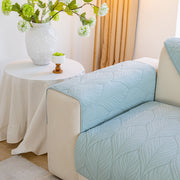 Slipcover KAS™ Leaf Vein Textured Cotton Quilted Sofa Slipcover, Non-Slip Modular Couch Covers