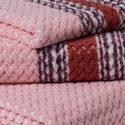 Turkish Towel Collection Chevron Rosy Pink