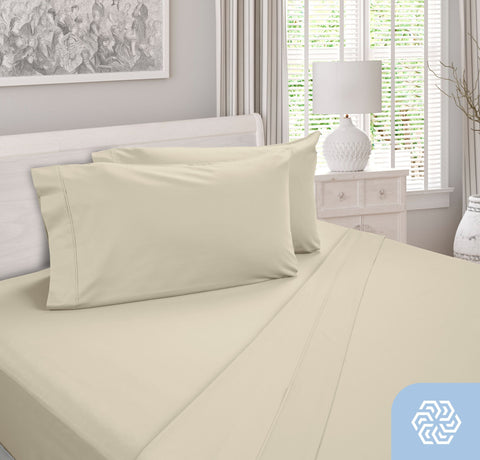 DreamFit® 100% Egyptian Cotton SPLIT Sheet Set - Natural Linens