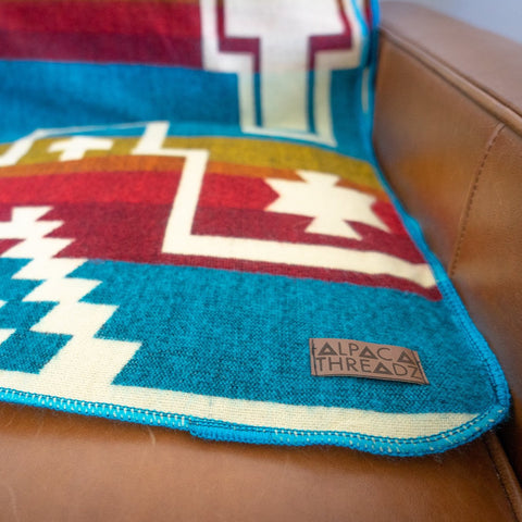 Alpaca Threadz Andean Alpaca Wool Blanket - Santa Fe