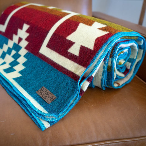 Alpaca Threadz Andean Alpaca Wool Blanket - Santa Fe