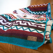 Alpaca Threadz Andean Alpaca Wool Blanket - Turquoise