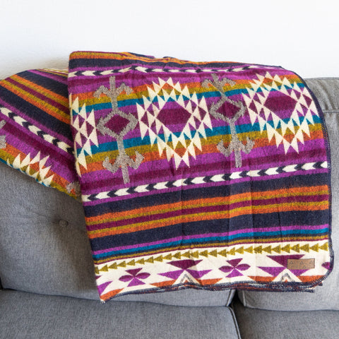 Alpaca Threadz Andean Alpaca Wool Blanket - Amethyst