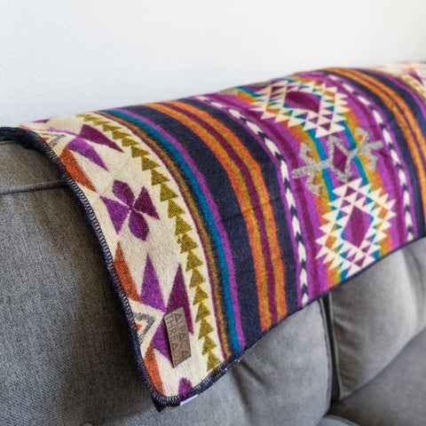 Alpaca Threadz Andean Alpaca Wool Blanket - Amethyst