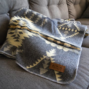 Alpaca Threadz Andean Alpaca Wool Blanket - Cloud