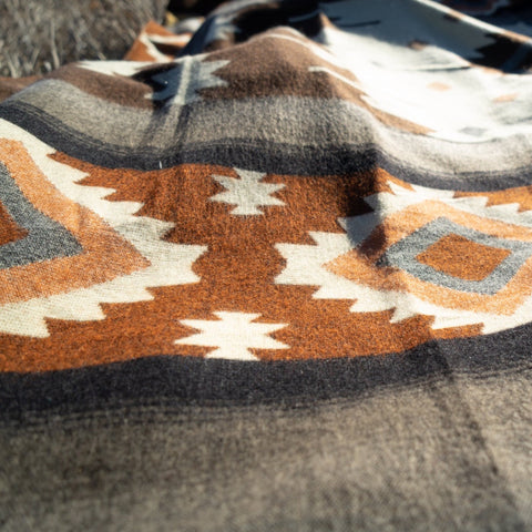 Andean Alpaca Wool Blanket - Mojave