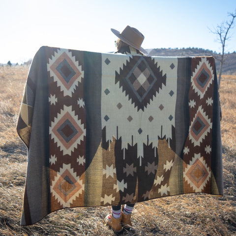 Andean Alpaca Wool Blanket - Mojave