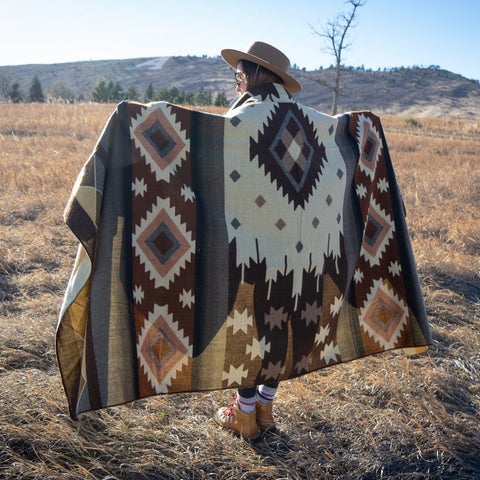 Andean Alpaca Wool Blanket - Mojave