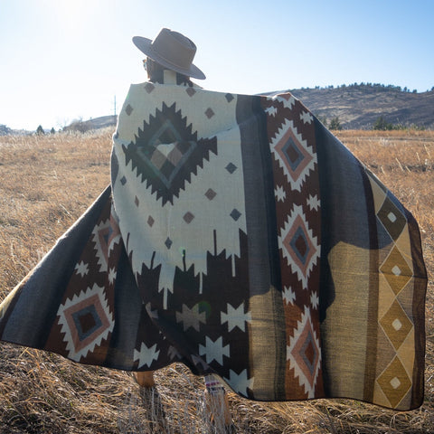 Andean Alpaca Wool Blanket - Mojave