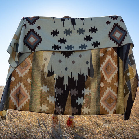 Andean Alpaca Wool Blanket - Mojave