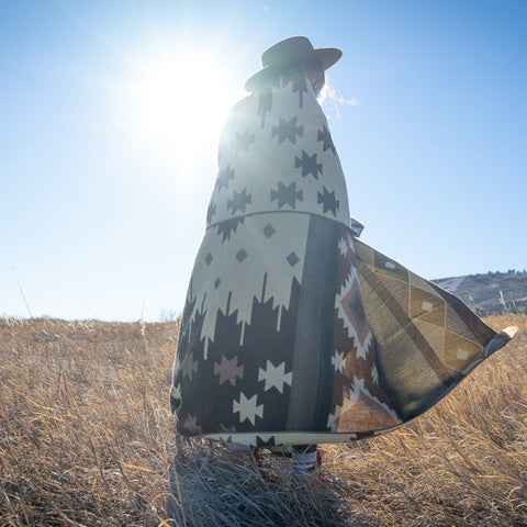 Andean Alpaca Wool Blanket - Mojave