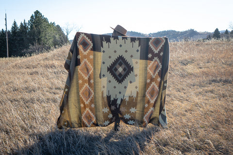 Andean Alpaca Wool Blanket - Mojave