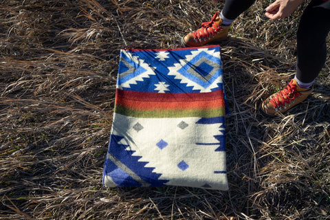 Alpaca Threadz Andean Alpaca Wool Blanket - Ocean Breeze