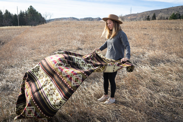 Alpaca Threadz Andean Alpaca Wool Blanket - Cactus