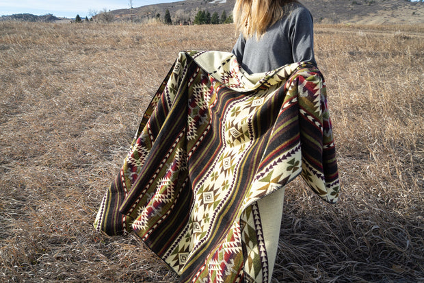 Alpaca Threadz Andean Alpaca Wool Blanket - Cactus