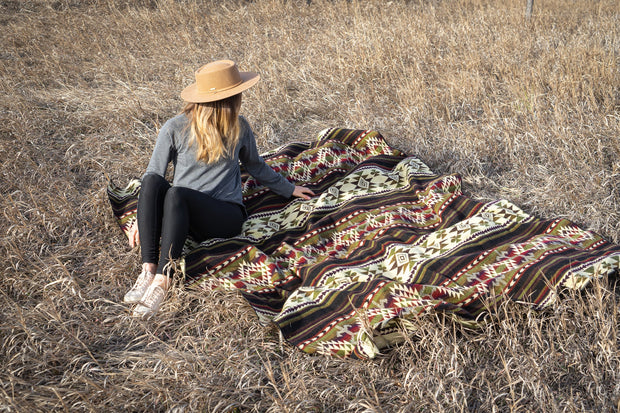 Alpaca Threadz Andean Alpaca Wool Blanket - Cactus