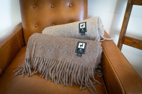 Alpaca Threadz Alpaca Wool Throw Blanket - Solid Colors