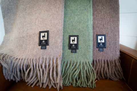 Alpaca Threadz Alpaca Wool Throw Blanket - Solid Colors