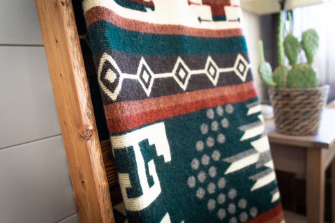 Alpaca Threadz Andean Alpaca Wool Blanket - Evergreen